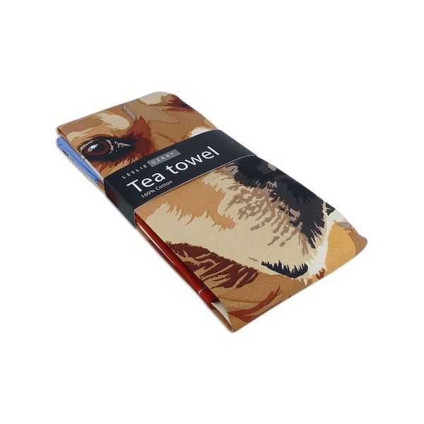 Leslie Gerry Golden Retriever Tea Towel