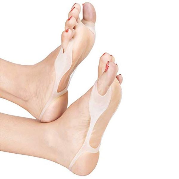 PEDIMEND Silicone Gel Hallux Valgus Bunion Relief Protector - Bunion Pad and Toe Separator with Splint - Big Toe Straightener Helps Relieve Foot Pain – Unisex - Foot Care