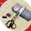 Premium 10" Tailoring Scissors - Fine Razor Blade Shears for Multi-Purpose Use, Precision Cutting & Professional Quality