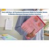 CHPL- A4 Document Wallets [ 100 Pcs ] Translucent Wallet Button Folder | Envelope Files | Document File Pooper Wallet | Stud Button Carry for School and Office | RED |