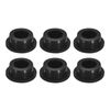 uxcell 6pcs Black Plug Hole H27 Waterproof Rubber Button Plug for 26mm/1.02" Hole