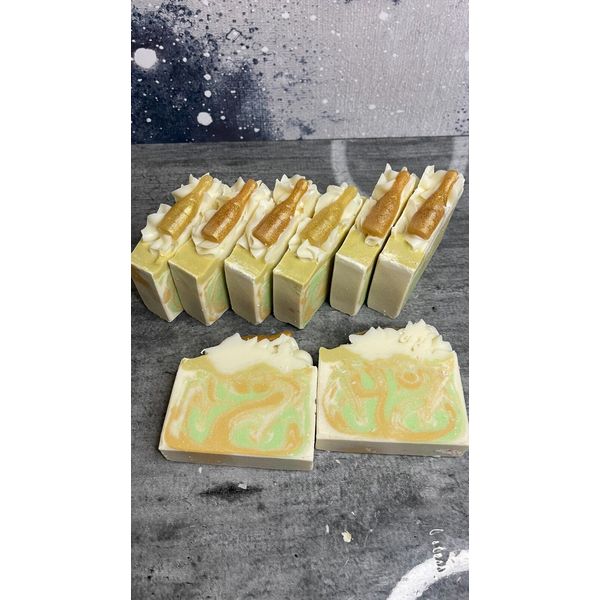 Champagne cold process artisan soap natural handmade Oatmeal & Clay 4oz