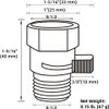 Brushed Nickel Shower Valve 1/2 Ips Adjustable Flow Easy Install Durable Design