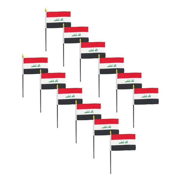 Iraq Flag 4 x 6 inch - 12 PK
