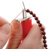 Beadsmith 100% Silk Beading Thread, Size F, 140 Yards, 1 Spool, Raspberry Cream