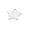 jewellerybox Sterling Silver Flat Star Spacer Bead Charm