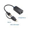 Cable Matters USB LAN Converter Adapter, Supports 2.5Gbps, Wired LAN Adapter, Thunderbolt 3 Compatible, USB A USB C Adapter