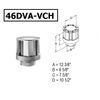 DURAVENT DirectVent Pro 4" x 6-5/8" High Wind Vertical Termination Cap 46DVA-VCH