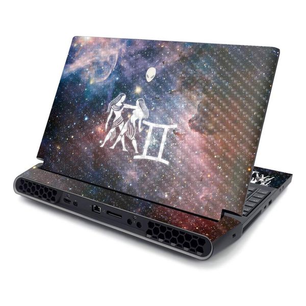 MightySkins Skin for Alienware AREA-51M R2 (2020) - Abstract Black | Protective, Durable, and Unique Vinyl Decal wrap Cover | Easy to Apply, Remove, and Change Styles | Made in The USA
