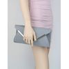 Girly Handbags Envelope Clutch Bag (Purple)