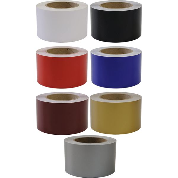 Solid Stripe for Auto Truck Boat - 3mil Vinyl - 2" x 50' - Black
