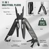 WORKPRO Multitool-11 in 1 Multitool Pliers Folding EDC Multi Knife w/Pocket Clip