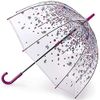 Fulton Tumble Down Petals Clear Birdcage Dome Shape Walking Floral Umbrella