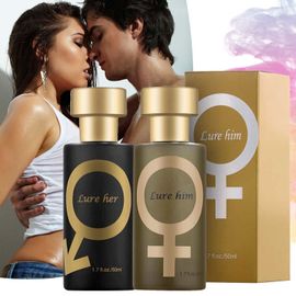 Aphrodisiac Golden Lure Her Pheromone Perfume Spray for Men to Attract  Women/