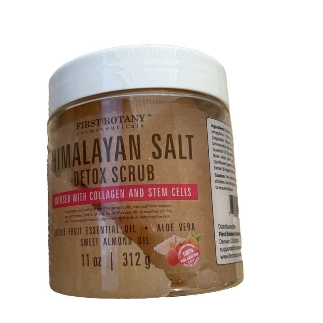 Himalayan Salt Body Scrub with Collagen 11 oz EXP 2/26 NEW