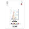 doodlecards Naming Day Card Baby Boy Giraffe Medium Size with Plain Envelope