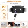 2PCS Electric GPS Tracker Dog Fence Pet Containment System Rechargeable Collars