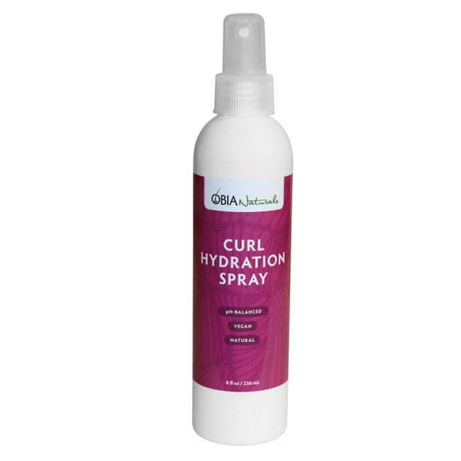 OBIA Naturals Curl Hydration Spray - Refreshing, Moisturizing, Nourishing Hydrator for Dry Hair and Curls, 8 ounce.