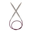 KnitPro 60 cm x 4 mm Nova Fixed Circular Needles, Silver