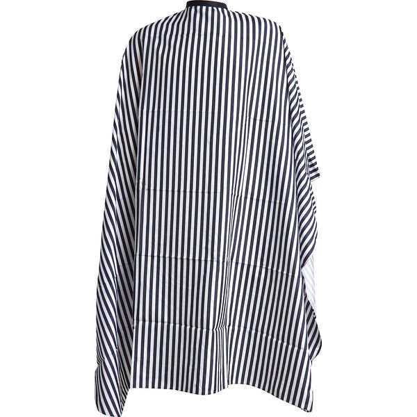 Black & White Striped Professional Cutting Cape