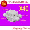 40 XAuto Shut Off Valve 1/4-1/4 Quick Connect Push In Water Filter RO System