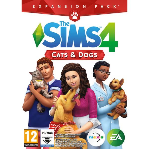 The Sims 4 Cats & Dogs (EP4) PCWin | Code In A Box | Video Game | English