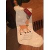 16” Christmas Stocking -Merry First Christmas-Rein