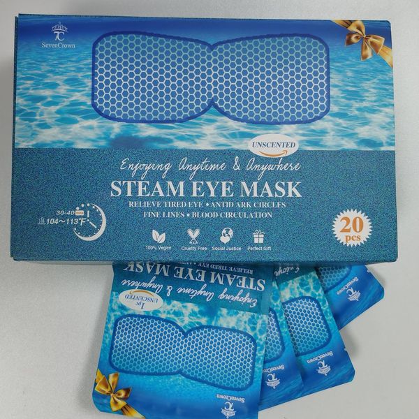 Steam Eye Mask for Travel Essentials,Sleep Mask Warm Compress for Eyes, Heated Eye Masks for Dark Circles and Puffiness & Soothe Tired Eyes,Self Care SPA Relaxation Gifts for Women 20 Packs Unscented