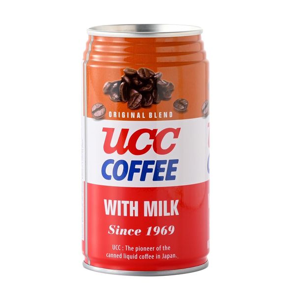 UCC Original Blend Coffee With Milk, Ready To Drink Coffee, Imported from Japan, 11.3 oz (Pack of 24)