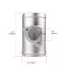 MUTEKI Air Flow Meter Base Air Flow Meter Sensor MAF Sensor Mount for Mazda Atenza ATZ Accelerator (2.5 inch)