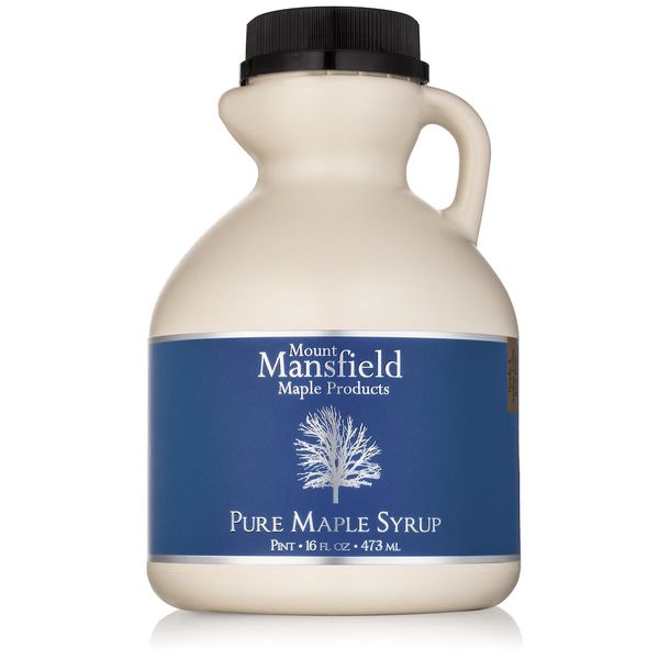 Mansfield Maple Pure Vermont Maple Syrup in Plastic Jug Grade A Dark Robust, Pint …