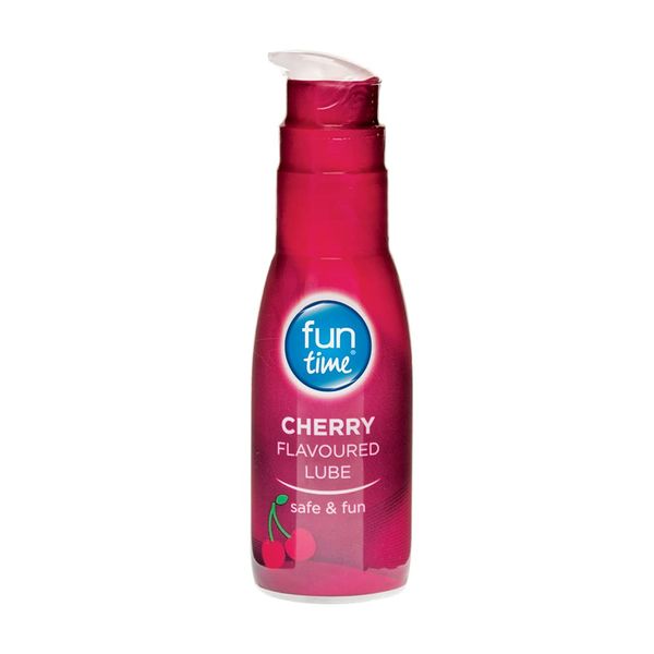 Fun Time  Lube Cherry Lubricant Gel Water Based Red, 75 ml