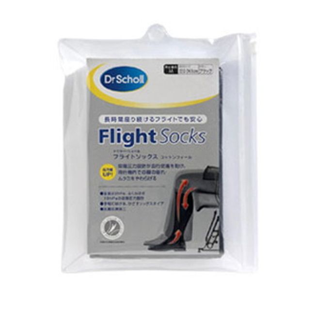 [Eligible for Yu-Packet delivery] Dr. Scholl Flight Socks Cotton Feel Unisex L Size (Doctor Scholl Foot Swelling Relief Goods Economy Syndrome) (Post-mailed via email with tracking)