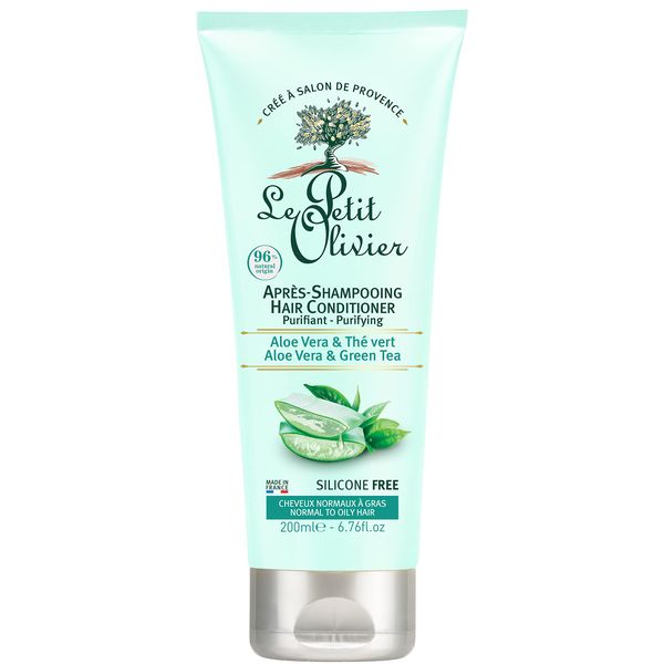 Le Petit Olivier Hair Conditioner Purifying - Aloe Vera and Green Tea For Women 6.76 oz Conditioner