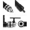 QWORK 90 Degree Right Angle Drill Attachment Adapter with 8mm Hex Compatibility for Power and Hand Drills