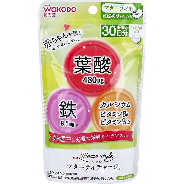 Set of 3 Wakodo Mama Style Maternity Charge 30-day supply 60 tablets Wakodo Baby Food Children&#39;s Supplement Plus Maternity Mama Supplement Balance Maternity Supplement Asahi Nutritional supplement Vitamin Folic acid Nutritional supplement Early pregna