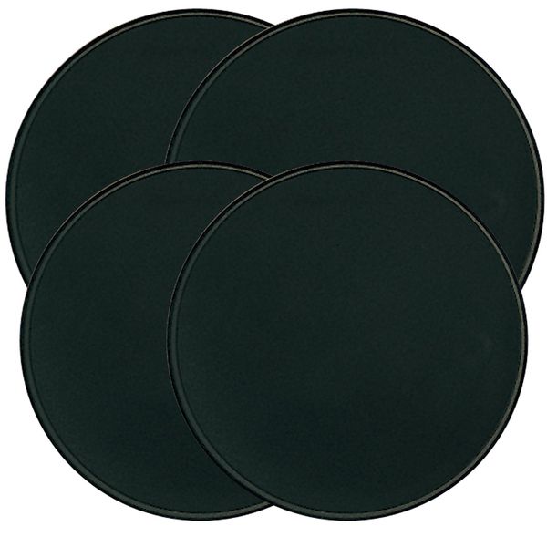 Range Kleen Black Round Burner Kovers Set of 4