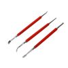3 PCS Sculpting Tools,Clay Sculpting Modelling Tools Embossing Stylus with Double Sized Ball Tips Double End Tracing Dotting Stylus for Embossing Pattern