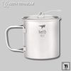 Keith Ti3206 Tasse, Titan mit Deckel, Faltbar