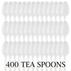 Plasticpro Cutlery 400 Mediumweight White Disposable Plastic Tea Spoons