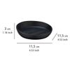 Wenko Soap Dish, Ceramic, Black, 11, 5 x 3 x 11, 5 cm