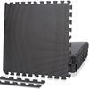 12 PCs Puzzle Exercise Mat 24'' × 24'' Interlocking Foam Floor Tile for Home Gym