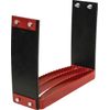 KM Universal Bolt-On Flex Step - Red flexible step for tractors