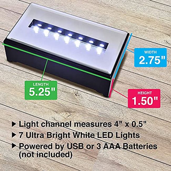 LED light base for crystal, lighted base, crystal light base, LED light base