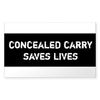 CafePress Concealed Carry Saves Lives Rectangle Bumper Sticker Car Decal