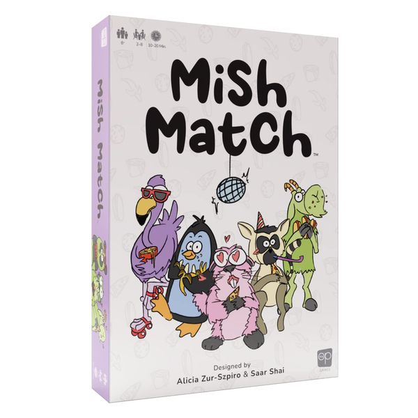 USAOPOLY Mish Match | Fast Paced Party Game for 2-8 Players | Ages 8+ | Card Game for Family Night Fun