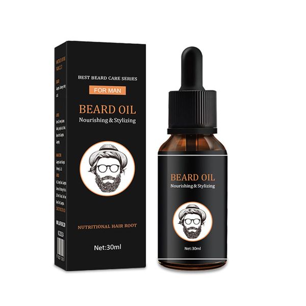 Pemarlis Beard Growth Oil, Beard Oil Serum, Stimulates Beard, Moustache and Hair Growth, Promote Hair Guardian Regrowth Facial Treatment Male Thick Male Beard, 30 ml