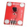 ViaGasaFamido LM35 Temperature Sensor Module DIY Non-contact Infrared Temperature Sensor Module Compatible for Microbit 3.3V-5VDC, Red, Screw Connector, Plastic, PCB Mount