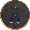 75473 24-Inch Weathered Black Wall Clock with Thermometer and Hygrometer