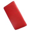VISCONTI Leather Zipped Travel Document Holder & Strap RFID Blocking 1157 Red